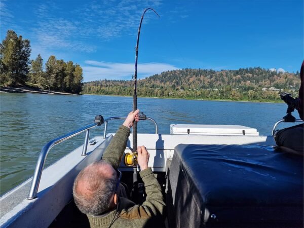 Fishing adventure to Chilliwack fishing King Salmon, silver salmon and sturgeon